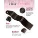 Agmity 100% Real Hair Clip-In Extensions - 35cm Natural Black - 7 Pieces 110g Remy Human Hair for Easy Clipping - Buy Online on GoSupps.com