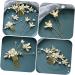 minkissy 4 Sets Hair Accessories Rhinestone Wedding Hair Bride Hair Comb Wedding Bride Bridal Flower Headpiece Decorative Hair Comb Flower Headdress Rhinestones Bridesmaid Zinc Alloy - Buy Online on GoSupps.com