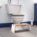 Squatty Potty Stockholm Folding Bamboo Toilet Stool 7 - Collapsible Brown/White (1 Count) - Buy Online on GoSupps.com