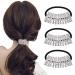 Xiwstar 3Pcs Elegant Hair Scrunchies Elastic Rhinestone Hair Ties Bands Headband for Women Girls Ponytail Holder