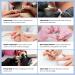 Lusofie 6 Pcs Diamond Carbide Nail Drill Bits Set - Professional Cuticle Remover Kit for Nails - 3/32 Safety Clean Dead Skin Tool - Buy Online on GoSupps.com