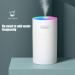 Portable Essential Oil Diffuser 270ml - Quiet Aromatherapy Humidifier for Desktop & Car - Cool Fog Producer with Light (White) - Buy Online on GoSupps.com