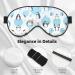 Penguin Balloon Snowflake Print Unisex Sleep Mask - Double-Sided Eye Mask for Sound Sleep & Skin Care | International Shipping Available - Buy Online on GoSupps.com