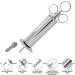 DEXSUR Ear Wax Removal Syringe - Brass Construction, Chrome Finish, 3 Oz Capacity - Buy Online on GoSupps.com