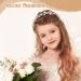 Warmartter Gold Crystal Flower Girl Headpiece - Wedding Hair Accessories for Girls, Kids, Bride, Bridesmaid - Birthday Party Jewelry - Buy Online on GoSupps.com