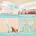 6 in 1 Baby Toothbrush Set | Toddler Finger U-Shaped Brush | 0-24 Months & 2-6 Years | Training Toothbrush for Child | Green - Style 1 - Buy Online on GoSupps.com