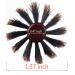 Boar Bristle Round Brush 1.3 Inch with Natural Wood Handle for Hair Styling and Volume - Pack of 1 - Buy Online on GoSupps.com