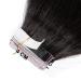 Buy SEGO TAPE Remy Hair Extensions - 20 Tressen Adhesive Hair Parts | Natural Black #1B 22 (56cm) + 10 Free Tapes - 50g - Buy Online on GoSupps.com