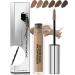 Lestpola Waterproof Long Lasting Smudge Resistant Liquid Eyebrow Mascara Tinted Eyebrow Gel Volumizing Enhancing Eyebrow Mascara with Eyebrow Shaving Brush 03 Brown