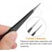 uxcell Non-magnetic Straight Tip Tweezer Set - Anti-static Stainless Steel Precision Tweezers for Eyelash Extensions - 2Pcs 135x10mm Black - Buy Online on GoSupps.com