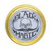 Black Mustache Wax | Black Magic Sudden Death Mustache Wax | Hide Grey Hair In Beard Or Moustache | Strong Hold Mustache Wax | 1 oz Tin | No Heat Source Required | Unscented Sudden Death Black Magic