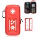 EpiPen Carry Case Hard Emergency Medical Bag with Carabiner-for 2 EpiPens Asthma Inhaler Auvi-Q Eye Drops Anti-Histamine Allergy Medication Diabetes Travel Case for Adults and Kids