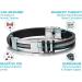 SuperTitani Germanium Lymphvity Bracelet | Lymph Drainage Magnetic Bracelet for Enhanced Blood Circulation | Black Silver Design - International Shipping Available - Buy Online on GoSupps.com