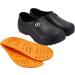 YUNGPRIME Slip-Resistant Work Shoes, Wide Women's 8-8.5/Men's 6-6.5 Black - Nursing/Chef - Buy Online on GoSupps.com