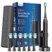 Electric Toothbrush with 6 Brush Heads Electric Toothbrushes Fast Charge 3 Hours Last 60 Days Rechargeable Electric Toothbrush for Adults and Kids (Black) Black 1 count (Pack of 1)