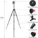 53-inch Tablet Tripod - Aluminum Stand for iPad, iPhone, Camera - Lightweight Selfie Stand for Travel - Black - Buy Online on GoSupps.com