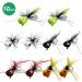 Pepo Fly Fishing Poppers - Topwater Lures for Bass, Crappie, Bluegill, Trout, Salmon - 10pcs - Buy Online on GoSupps.com