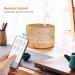 Hianjoo 700ml Aroma Diffuser & Humidifier - Ultrasonic Aromatherapy with Timer LED Lights & 7 Colors for Office Yoga Spa & Bedroom - Light Wood Grain Design - Buy Online on GoSupps.com