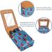 Travel Lipstick Organizer Case | Portable Makeup Bag with Mirror | Cartoon Christmas Design - Shop Now - Buy Online on GoSupps.com