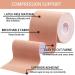 Gstream 3 Pack Tan Kinesiology Tape | Water Resistant Adhesive Sport Tape for Muscle Support | Pain Relief | Latex Free Cotton Elastic Tape for Joints | 3in x 5.5yd - Buy Online on GoSupps.com