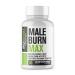 Male Burn MAX - Fat Burner FOR MEN - Weight Loss Pills GLP-1 Support Appetite Suppressant - 5 Powerful Ingredients to Help Burn Fat While Sustaining Muscle - 3rd Party Tested - 60 Capsules