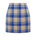 Women's skirt winter boho elastic high waist cord strain chiffon swing Bell rock ladies ruffle skirt shirt extension rock elegant leisure skirt a-line skirts blue m