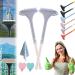 Realisticm 2 in 1 Mesh Cleaner Brush 2 in 1 Multifunctional Screen Brush Window Screen Cleaner Brush with Scraper Double Sided Wet and Dry Dual Use Extendable Removable Cleaner Brush (2pcs-D)