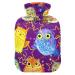 Hot water bottles with cover cute owl hot water bag for pain relief heat and cold therapy hot water bottle water bag 2 liters