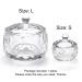 Crystal Clear Acrylic Liquid Powder Dappen Dish with Cap Lid - Small Size for Acrylic Nail Art - Transparent Glass Cup Bowl - HJ-NAPB017 (Pack of 1) - Buy Online on GoSupps.com