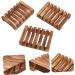 Amosfun 6 Pcs Wooden Soap Dish Coaster Holder Sink Sponge Holders Wooden Stand Toilet Soap Shower Soap Dish Wood Soap Case Shower Rod Holders Sponge Soap Sponge Sink Holder Hollow Soap Box - Buy Online on GoSupps.com