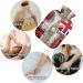 NAANLE Retro London Big Ben Heat Bottle - 1L Transparent Hot Water Bottle for Bed & Pain Relief - Hand & Feet Warmer - Heat & Cold Therapy - Buy Online on GoSupps.com