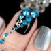 Ciieeo 1 Set Flat Rhinestone Accessories Nail Art Charms Black Nails Rhinestones Crystal Nail Studs Nail Art Studs Nail Kits Nail Rhinestones Crystals Nail Crafts Glass 3d Jewelry Acrylic Blue - Buy Online on GoSupps.com