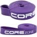 COREZONE Resistance Band | Home Gym Exercise Workout Bands for Butt Leg Glute Yoga Pilates CrossFit Fitness Physical Therapy Stretch | Multicoloured Resistance Bands for Men & Women Purple