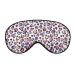 Heart Leopard Repeat Pattern Sleep Mask for Women Adjustable Sleeping Eye Shades Cover with Elastic Strap