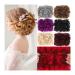 Messy Bun Hair Piece for Women Messy Bun Hair Piece Wave Curly Hair Buns Extension with Combs Synthetic Thick Chignon Hairpiece Clip in Ponytail Scrunchies Hair Pieces for Women Fake Hair Accessorie 16p613