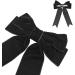 Desenda Handmade Velvet Bow Hair Clip Large Satin Ribbon Bow Hairpin Barrettes Fastener French Hair Bow Headband Elegant Hair Tie Vintage Hair Accessories for Party Gift Girls Women - Black - Buy Online on GoSupps.com