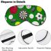 Sport Ball Pattern Sleep Mask - Adjustable Eye Cover for Men and Women | Block Light for Better Sleep and Travel | Nap Blindfold with Comfortable Strap - Buy Online on GoSupps.com