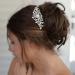 Silver Rhinestone Crystal Vine Bridal Comb - Wedding/Prom Hair Accessory - Mariell - 10.8cm x 6.4cm - Buy Online on GoSupps.com