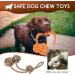 Nobleza 2x Dog Toy Rope - 100% Cotton - Promotes Dental Health & Mental Wellness for Dogs - 43cm - Buy Online on GoSupps.com