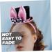 WRITWAA 1 Set Bunny Headband Easter Bunny Hair Ornament Easter Rabbit Headdress Bunny Ear Headwear Easter Bunny Ears Headband Easter Party Necktie Cosplay Prop Rabbit Ears Headband 23X15.5CM Black - Buy Online on GoSupps.com