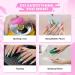Barbie Pink & Green XXL Press on Nails - Jofay Fashion Designs | False Nails with Glue - 24pcs - Buy Online on GoSupps.com
