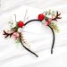 Unicra Christmas Flower Antlers Headband - Halloween Hair Accessory for Women and Girls - Buy Online on GoSupps.com