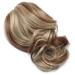 Tess Ponytail Hair Extensions | Clip-In Synthetic Wavy 12 (30cm) - 110g Light Brown/Medium Blonde for Braids - Buy Online on GoSupps.com