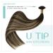 Buy Youngsee Bondings Extensions | Real Hair Ombre U Tip Extensions | 50cm Remy Keratin Bonding | Dark Brown to Ash Blonde #4/18/4 - Buy Online on GoSupps.com