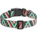 Mercano Adjustable Dog Collar - Soft Nylon Comfortable & Stylish Patterned Collar for Small & Medium Dogs - Ethnic Green (M) - Buy Online on GoSupps.com