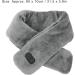 USB Heating Scarf for Adults - Soft Dark Gray Heated Collar with Vibration Massage & Pain Relief - Buy Online on GoSupps.com