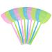 TuParka 10 Pack Fly Swatters Manual SWAT pest control made of plastic with a long handle household fly swat insect mosquito wasp blue+green+pink