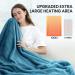 iDOO Heated Blanket Throw 50x60 - 10 Heating Levels, Auto Off, Ultra Soft Flannel - Fast Heating, ETL Certified - Teal Blue Electric Blanket - Gifts for Women - Buy Online on GoSupps.com