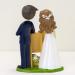 Mopec Pop&Fun Bride and Groom Cake Topper with Plaque Synthetic Resin 21 cm - Buy Online on GoSupps.com