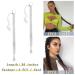 BARSDAR 76CM 2PC Long Braided Ponytail Extensions - Soft Synthetic Hair Wraps for Women - DIY Natural Look - Ash Platinum Blonde - Buy Online on GoSupps.com